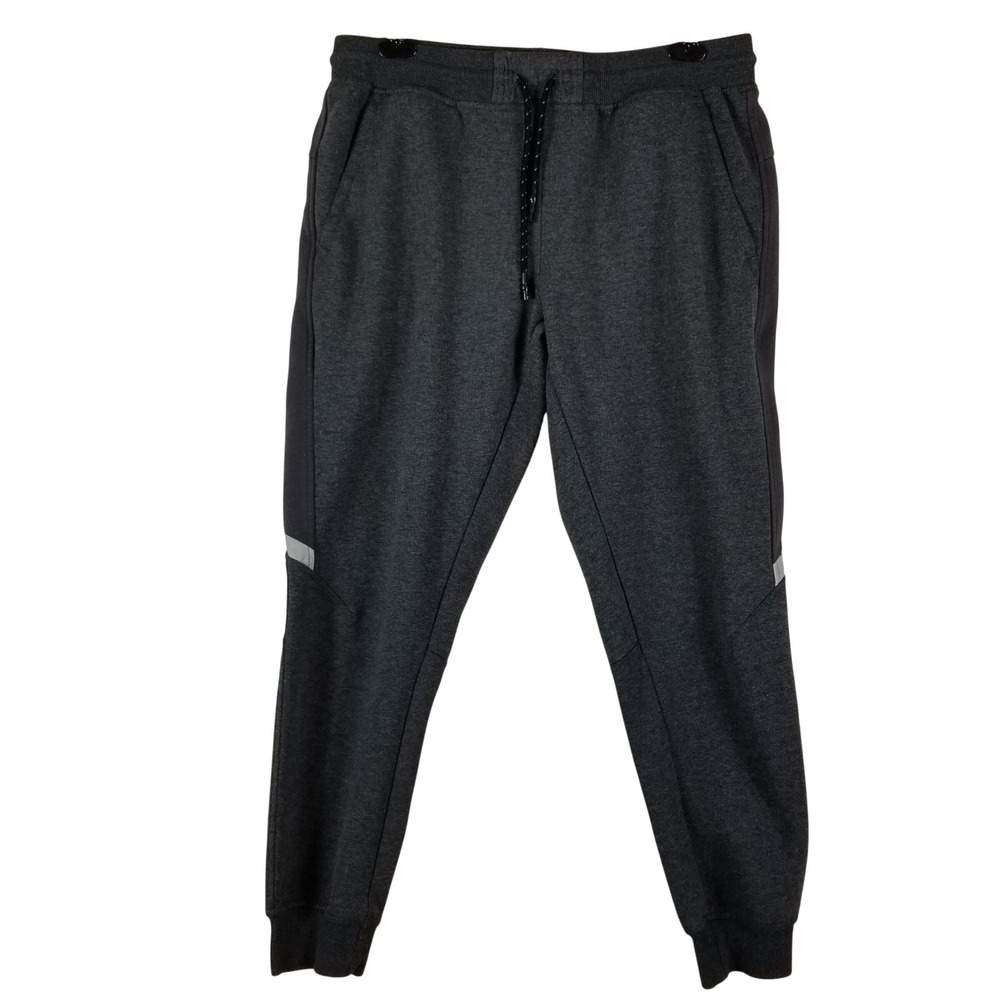 FXR Jogger Sweatpants‎ Mens Large Charcoal Gray Reflective Logo Activewear